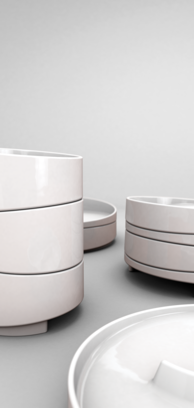 Derzeit wird eine Kleinserie sowohl in Keramik als auch in Kunststoff hergestellt.