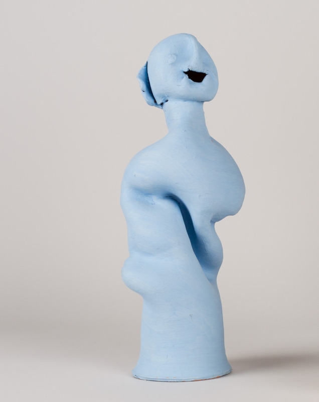 Die «blaue Figur» ist in der Ausstellung «Margrit Linck, Pionierin der Keramik» zu sehen.